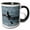 Black/White, variant on 3drose, an Orca Family Swimming Along Icy Strait, Alaska., 11oz Two-tone Green Mug