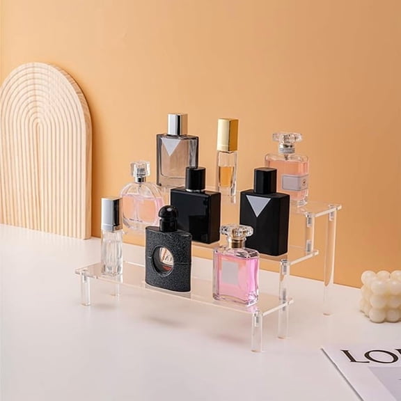 Acrylic Lifting Display Stand 3-Layer Perfume Tissue Display Stand Character Model Display Stand Dessert Rack