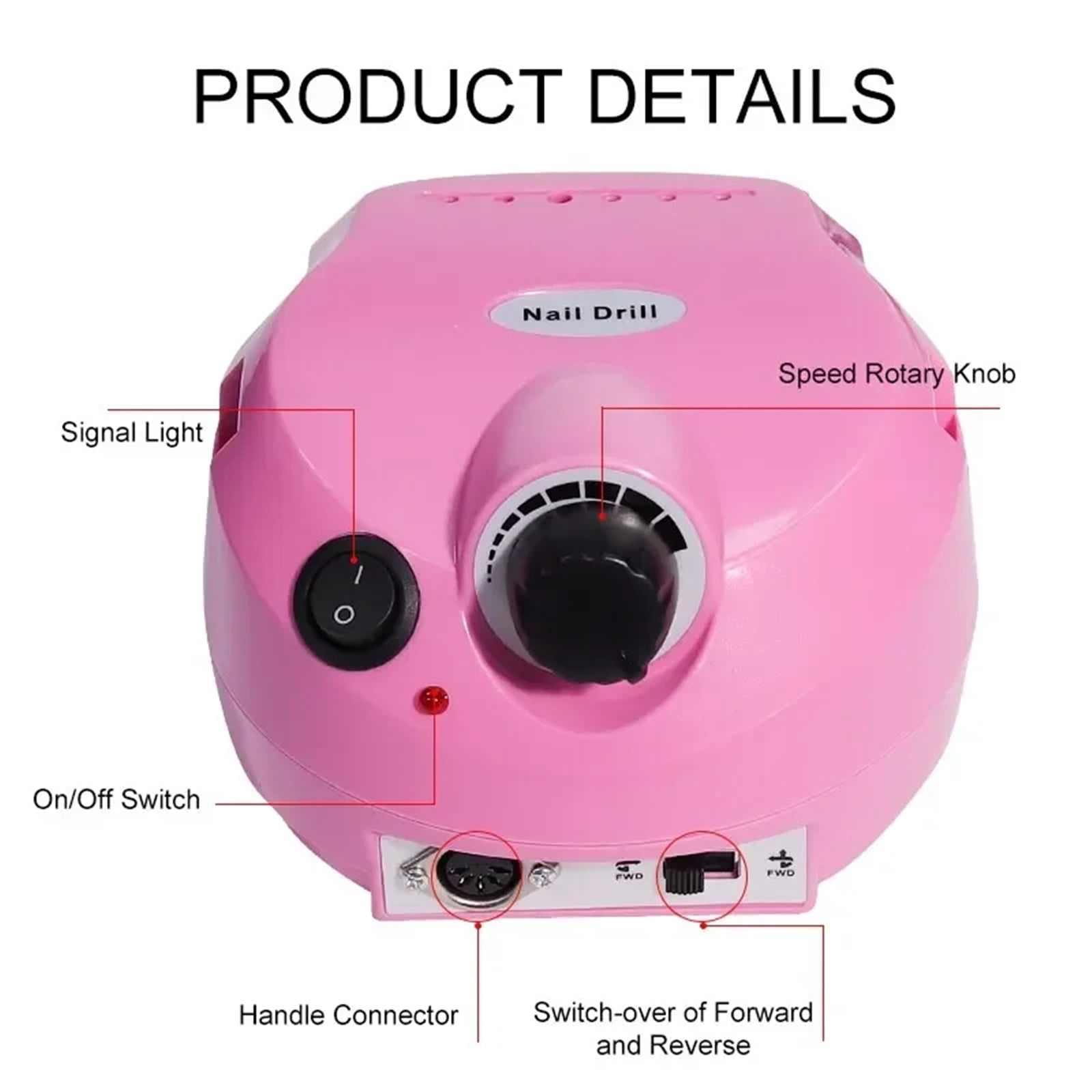 35000RPM Electric Nail Drill Professional Manicure Machine Nail Sander With Nail Drill Bits Portable Nail Salon Nail Files Kit