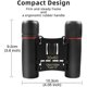 thumbnail image 2 of Binoculars for Adults and Children, Binoculars with Night Vision, Foldable Durable TelescopeBlack, 2 of 5