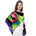 thumbnail image 4 of Frog Breathable Chiffon Yarn Silk Scarf 180*73 - Light Translucent Shawl Wrap 28.7x70.86in, 4 of 6