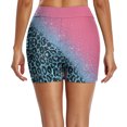 thumbnail image 3 of B91xZ Women's Plus Size Swim Shorts High Waisted Bathing Suits Bottoms Long Swimsuit Tankini Trunks with Pockets Shorts,Pink S, 3 of 5