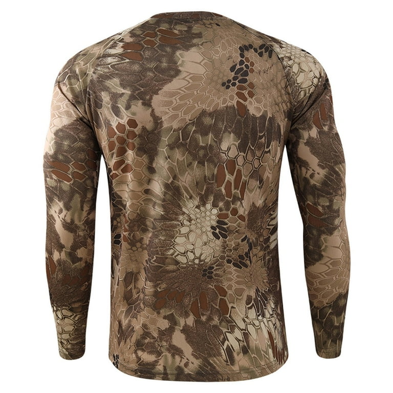 Men's Tee Shirt Blue Camo Dry Fit Bodybuilding T-Shirt S-6xl