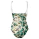 thumbnail image 3 of Gibobby Trajes de Baño para Mujer Traje de baño con estampado de flores y cuello en V para mujer Conjuntos de bikini con falda y delantal(Verde,G), 3 of 4