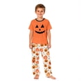 thumbnail image 2 of Grblisyd Halloween Matching Family Pajamas Set Cute Cartoon Graphic Print Mommy and Me Matching Outfits Soft Nightwear for Family, 2 of 5