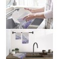 thumbnail image 5 of Purple Coastal Wave Kitchen Dish Towels for Drying Dishes Set of 3, Summer Modern Ocean Beach Waffle Weave Microfiber Hand Tea Bathroom Towels Quick Dry & Absorbent Towel 15.7x23.6, 5 of 7