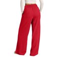 thumbnail image 4 of Women's Oversized Wide Leg Sweatpants - Elastic Drawstring Low Waist - Lightweight Casual Pants with Pockets, 4 of 8