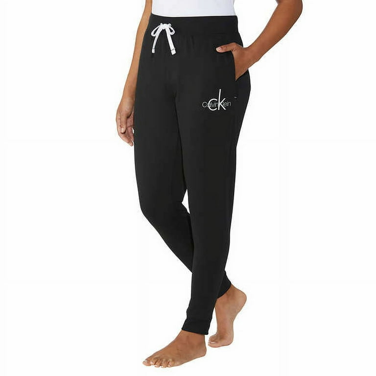 Calvin Klein Ladies' Jogger, 2-pack 1580761 (Black/Ashford Grey Heather,  Medium) 