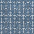 thumbnail image 1 of Unique Loom Outdoor Coastal Nautical Beach Rug 10' x 10' Square Blue/Gray, 1 of 1