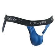 Good Devil GDE004 Vibrate and Explore Jockstrap Blue Petroleum