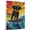 Affenpinscher, variant on Black Russian Terrier Dog Surfboard Art Stretched Canvas Size 8x12 – Black Russian Terrier Dog Playing Surfboard Wall Art, Dog Lover Canvas, Sports Theme Decor for Living Room