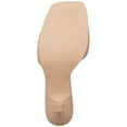 thumbnail image 4 of STEVE MADDEN Womens Beige Padded Snazzy Square Toe Kitten Heel Slip On Heeled Sandal 8.5 M, 4 of 4