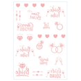 thumbnail image 1 of TQEHS Combinación de pegatinas de tatuajes de equipo de novias doradas y rosas para despedidas de soltera J9C6, 1 of 6