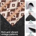 thumbnail image 3 of Brown Geometric Boho Pattern Kitchen Rugs Sets Of 3,Kitchen Runner Rugs Non Skid Washable,Decorative Kitchen Floor Mats for Kitchen,Sink,Laundry,17"x30"+ 17"x47" + 17"x59", 3 of 6