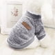 thumbnail image 3 of Suéter para perro, suéteres cálidos para perros, ropa para gatos, abrigo polar para mascotas para cachorros, perros pequeños, medianos y grandes, rosa y gris, 3 of 5