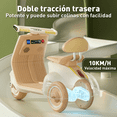 thumbnail image 3 of Mini Moto Eléctrica Vintage Infantil Honey Whale BDQ-916 Beige, 3 of 6