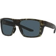 thumbnail image 2 of Costa Del Mar LIDO Grey Polarized Polycarbonate Men's Sunglasses 6S9104 910408 57, 2 of 7