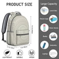 thumbnail image 6 of Mantra Geometric Backpack - Trendy Waterproof Bag for Work & Gym, Reflective Stripes for Safety, Fashionable Gift for Active Lifestyles, 6 of 6