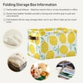 thumbnail image 6 of FREEAMG Summer Lemon Storage Basket, Durable Canvas Organizer With Handles Large Collapsible Storage Bins Boxes for Home Office - 2 Pack, 6 of 7