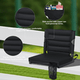 thumbnail image 3 of Nalone Stadium Seats for Bleachers with Back Support, Bleacher Seats with Backs and Extra Thick Padded Cushion, Includes Shoulder Straps Carry Handle, and Cup Holder Side Pockets (Black), 3 of 8