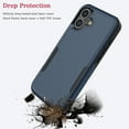 thumbnail image 5 of For iphone 17 Case, Ebizware Heavy Duty Rugged Shockproof Phone Case [Military Grade Drop Tested] Dual Layer Full Body Protective Bumper for Apple iphone 17 Cover - Navy Blue, 5 of 7