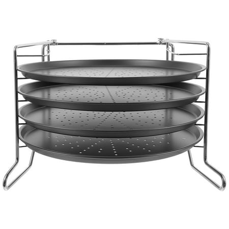 

NUOLUX 1 Set Pizza Baking Pans with Holes Round Pizza Tray Home Kitchen Supplies