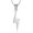 Sliver, variant on Cremation Jewelry Lightning Bolt Urn Necklace for Ashes for Men Women Stainless Steel Thunderbolt Ashes Holder Memorial Pendant