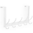 thumbnail image 5 of Larger Door Hangers,Over The Door Hooks with 10 Coat Hooks, Over The Door Towel Rack Door Hanger Hook for Hanging Clothes, Coats, Towels, Hat 1 Pack White, 5 of 8