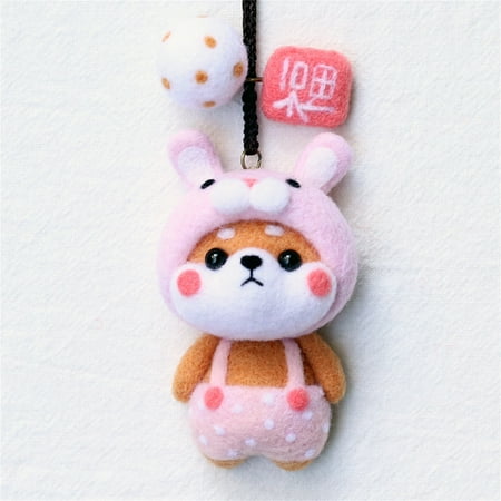 

Fufafayo kids christmas gifts Cute Pattern DIY Poke Wool Felts Production Package