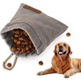 thumbnail image 1 of Bolsa de golosinas SSuperp Para perros bolsa de comida adiestramiento canino algodón impermeable gris, 1 of 5
