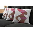 thumbnail image 2 of Ambesonne African Throw Pillow Cover 4 Pack, Zulu Woman Bandage Dress, 16", Dark Coral Chocolate, 2 of 6