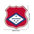 thumbnail image 4 of Placa Metal Vintage Arkansas Forma Especial Pintura Hierro Pared 30x30cm, 4 of 9