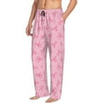 thumbnail image 6 of Naloa Pink Bows Pajama Pants Men, PJ Bottoms, Sleep & Lounge Pants-, 6 of 6