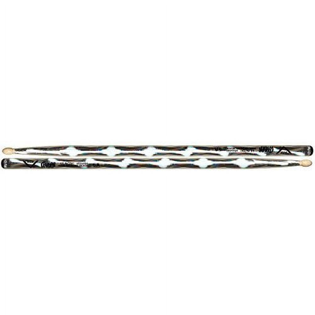 Vater  Color Wrap 5A Silver Optic Drumsticks