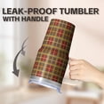 thumbnail image 5 of Insulated 20oz Geometric Design Tumbler with Handle, Stainless Steel Double Wall Travel Coffee Mug Leak Proof Lid Straw, 5 of 5