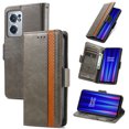 thumbnail image 1 of Case for OnePlus Nord CE 2 5G Cover Leather Wallet Folio Case Book Design Flip Magnetic Closure - Grey, 1 of 5