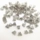 thumbnail image 4 of Accesorios de joyería de piezas, tapas de cuentas, copa de vino mediana, chapado en plata/oro/plata opaca, 100, 4 of 4