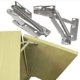 thumbnail image 3 of 2pcs/set 80 Degree Sprung Hinges Cabinet Door Lift Up Stay Flap Top Support Tool, 3 of 8