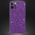 thumbnail image 4 of DesignSkinz Sparkling Purple Ultra Metallic Glitter Full-Body Skin Decal Wrap Cover for iPhone 15 Pro, 4 of 9