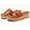brown, variant on Women Platform Wedge Sandals Open Toe Slip On Slides Cork Heeled Cutout Comfortable Summer Shoes