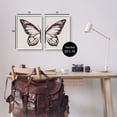 thumbnail image 3 of Stupell Muted Symmetrical Butterfly Wings Animals & Insects Painting White Framed Art Print Wall Art, Set of 2, 3 of 8