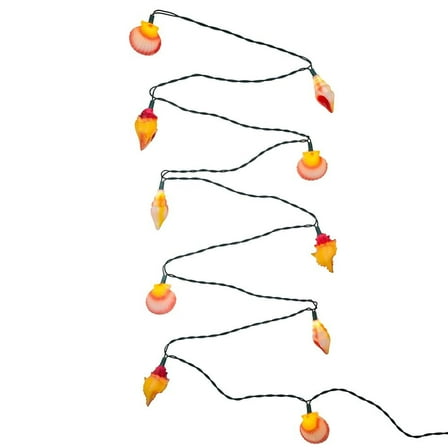 Kurt Adler 10-Light Seashell Mini Christmas Light Set – UL Listed