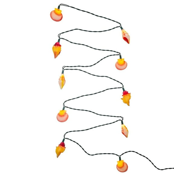 Kurt Adler 10-Light Seashell Mini Christmas Light Set – UL Listed