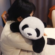 Realistic Panda Plush Toy - 12 Lifelike Stuffed Animal for Stress Relief & Collectors (Soft Emotional Support Gift for Kids/Adults)