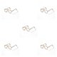 thumbnail image 3 of Tholdsy Marcos de anteojos Multi-funcional Útil Suministro de gafas pequeñas Marco de anteojos de metal para niños para muñeca Tienda de marionetas Oro 5piezas Tholdsy CBP202862, 3 of 6
