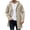 Khaki, variant on Fanshiluo Men's Mid-Length Hooded Single Breasted Knit Cardigan Jacket, Long Sleeve Casual Warm Outerwear,Size S-3XL