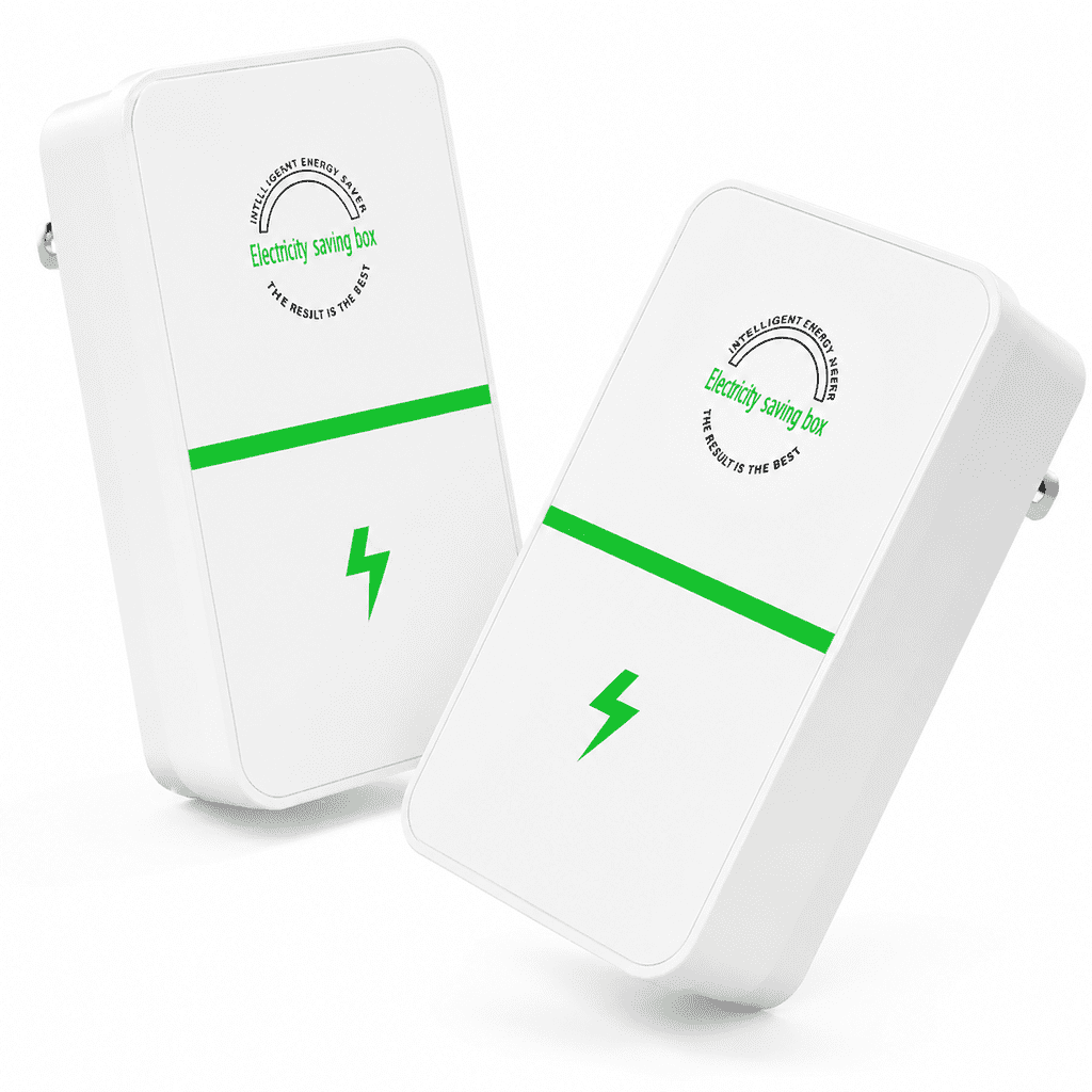 VORALYN 2Pcs Power Plug Pro Energy Saver Updated New Stop Watt Energy Saving Device Intelligent Electricity Electric Saving Box Smart Plug in Power Box Power Factor Saver Household Power Plug-In