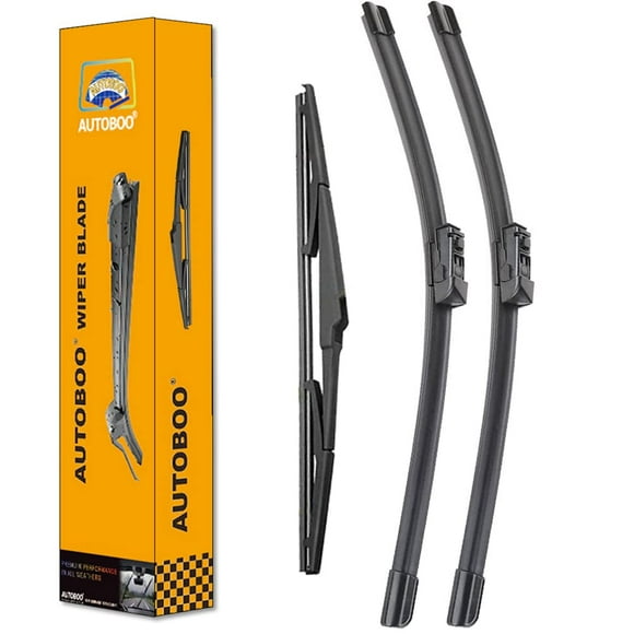 Limpiaparabrisas AUTOBOO de 26 cm + 17 cm con Subaru trasero de 35 cm
