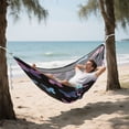thumbnail image 5 of Hanging Hammock Portable Travel Camping For Outdooor Beach Camping Hiking Gradient Butterfly, 5 of 8