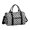 Black and White Checkered Pattern, variant on Red and Black Checkered Pattern Gym Bag with Shoe Compartment, Overnight Bag with Wet Pocket and Trolley Sleeve, Durable Gifts Ideas for Gym Travel Weekend,17.3 X 11.8 X 7.5 Inches